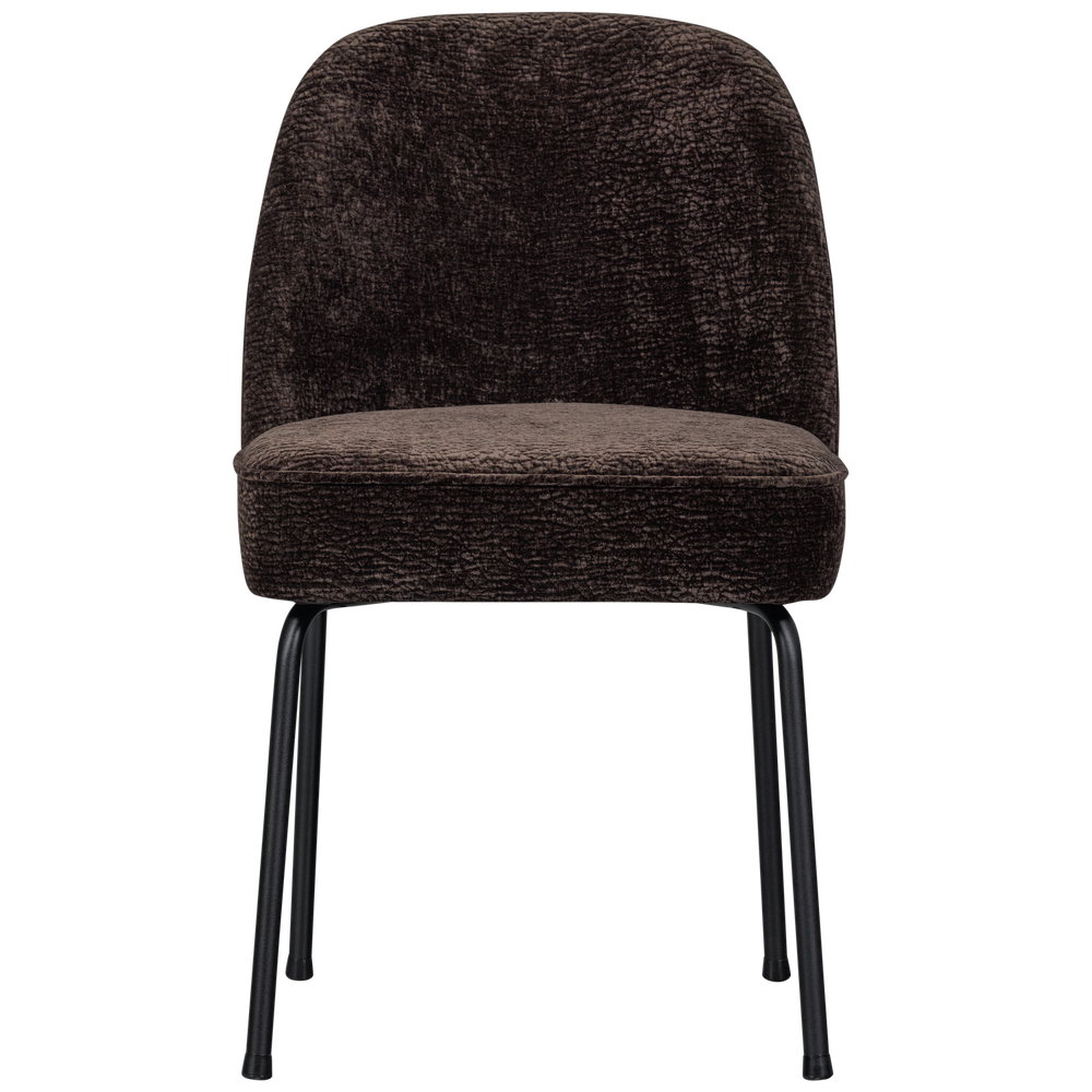 VOGUE EETKAMERSTOEL 3D CHENILLE DONKERBRUIN