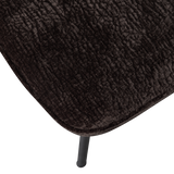 VOGUE EETKAMERSTOEL 3D CHENILLE DONKERBRUIN