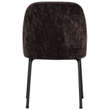 VOGUE EETKAMERSTOEL 3D CHENILLE DONKERBRUIN