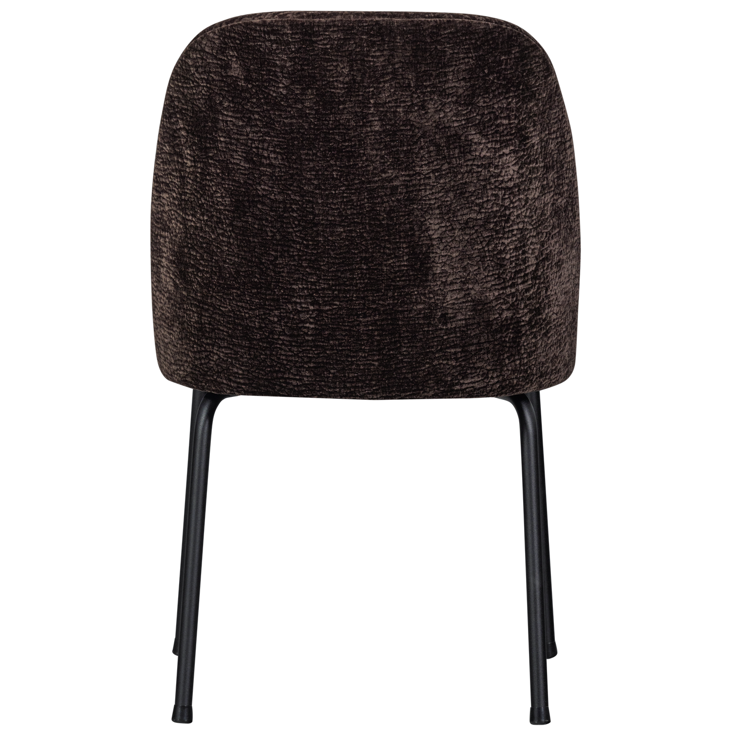 VOGUE EETKAMERSTOEL 3D CHENILLE DONKERBRUIN