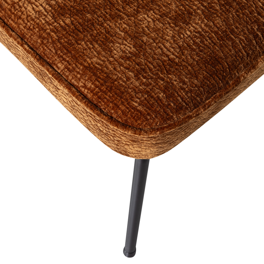 VOGUE EETKAMERSTOEL 3D CHENILLE MIDDENBRUIN