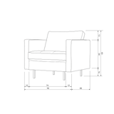 RODEO CLASSIC FAUTEUIL VELVET BOSGROEN