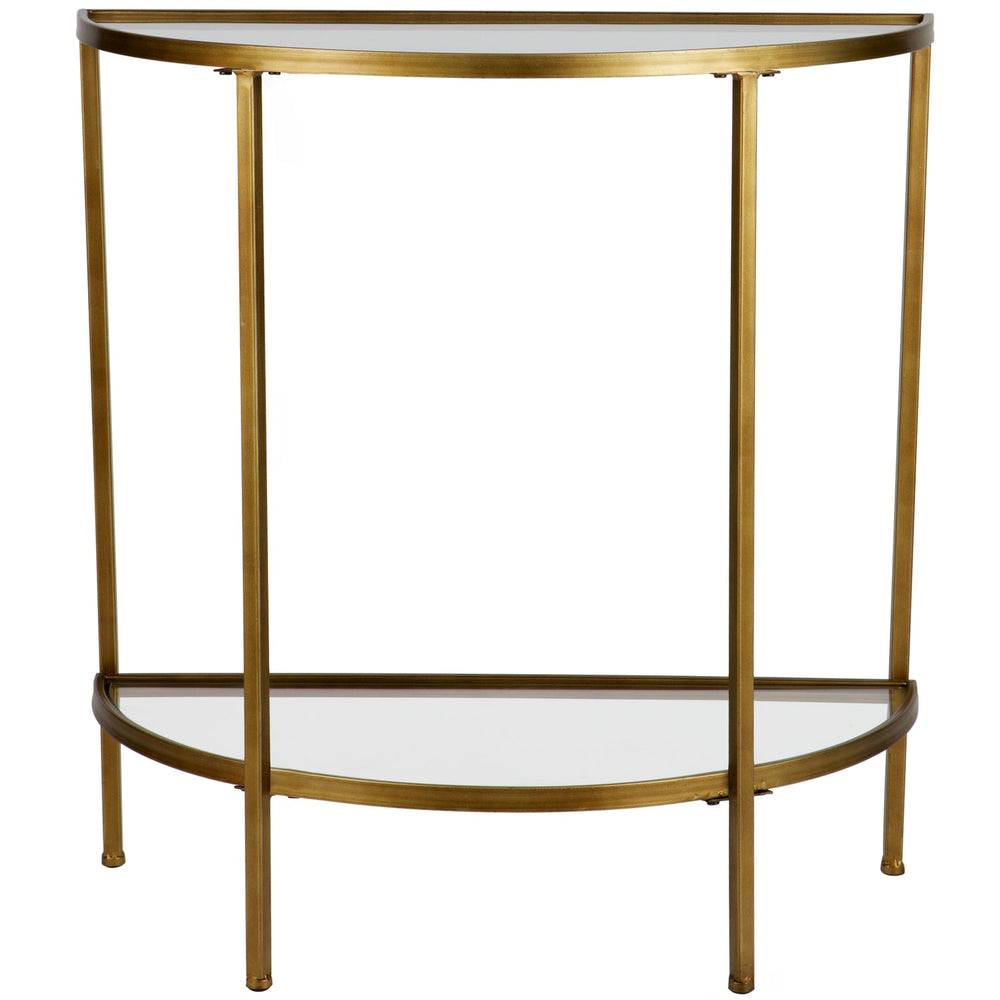 GODDESS SIDETABLE ANTIQUE BRASS