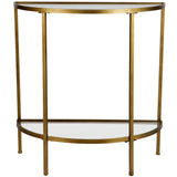 GODDESS SIDETABLE ANTIQUE BRASS