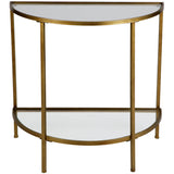 GODDESS SIDETABLE ANTIQUE BRASS
