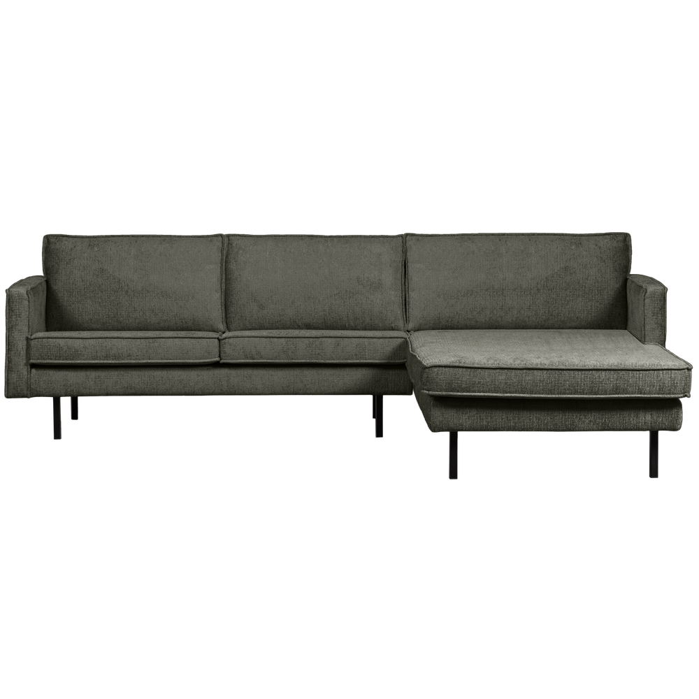 RODEO CHAISE LONGUE BANK RECHTS STRUCTURE VELVET FROST