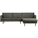 RODEO CHAISE LONGUE BANK RECHTS STRUCTURE VELVET FROST