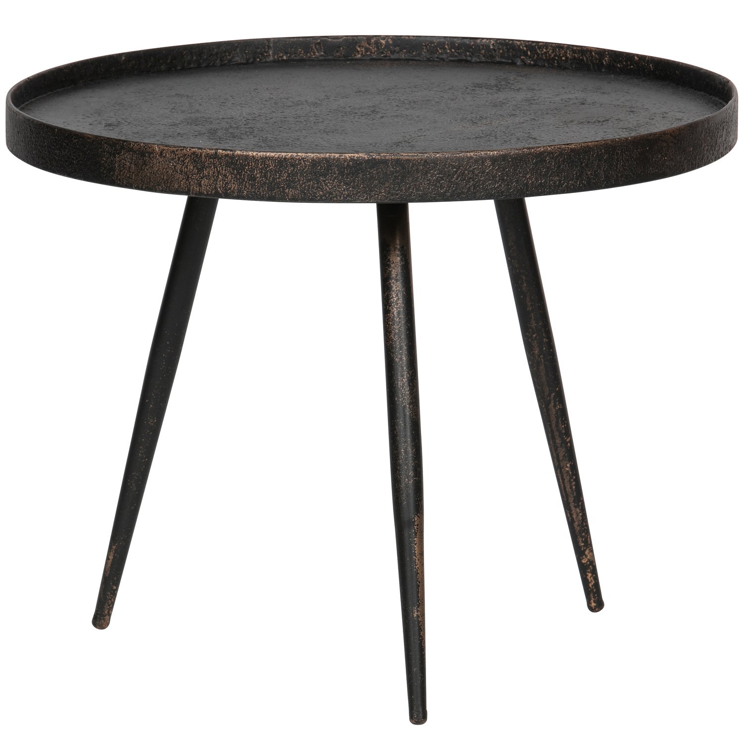 BOUNDS BIJZETTAFEL L HOUT/METAAL ANTIQUE GOUD 44XO58 CM