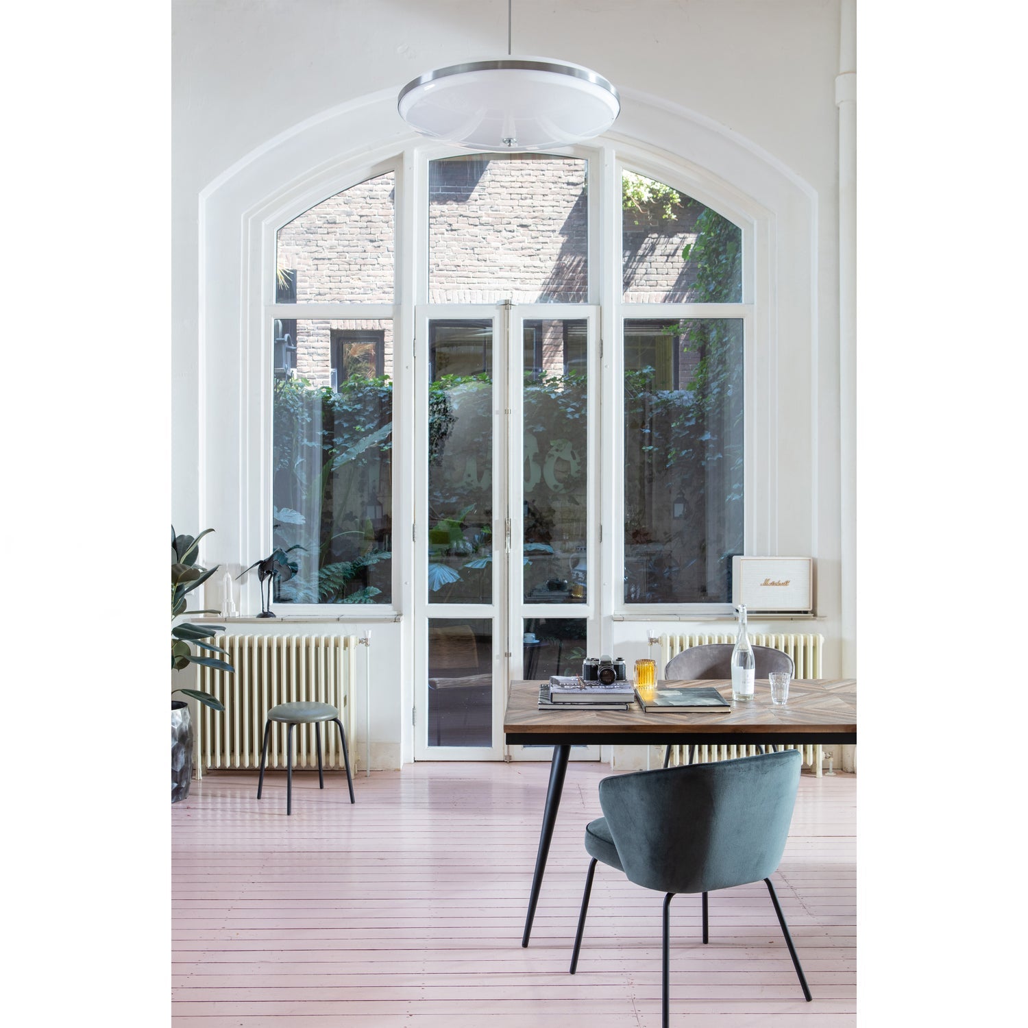 RHOMBIC EETTAFEL 220X90 CM HOUT/METAAL