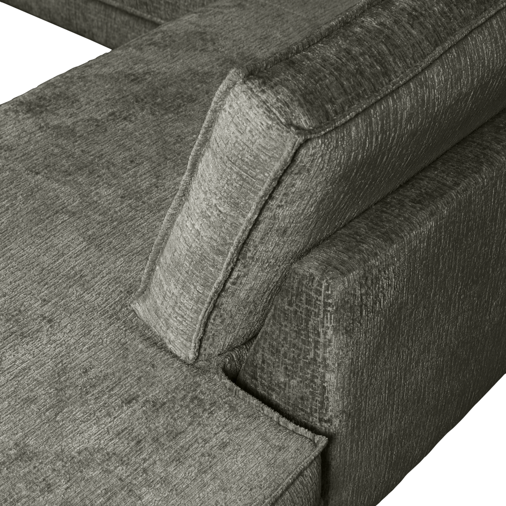 RODEO HOEKBANK RECHTS STRUCTURE VELVET FROST