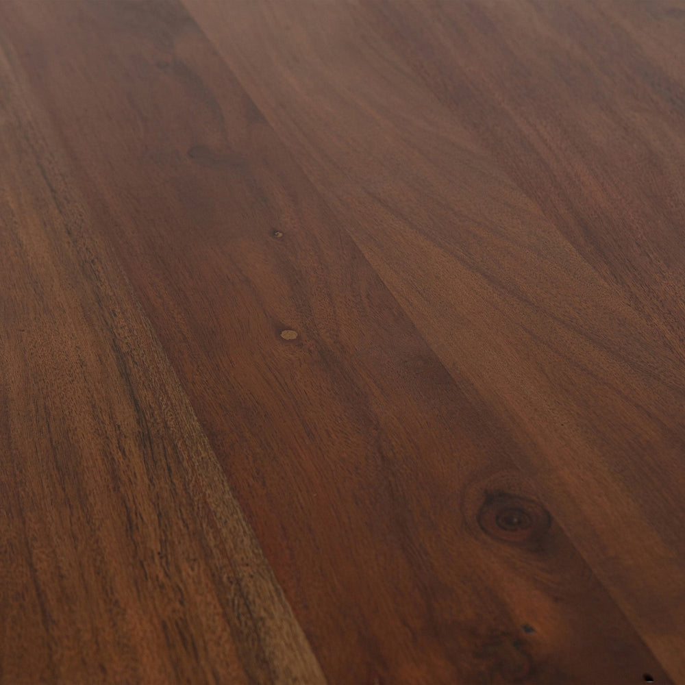 ROUNDLY EETTAFEL/BUREAU 200X100 CM MANGOHOUT DONKERBRUIN