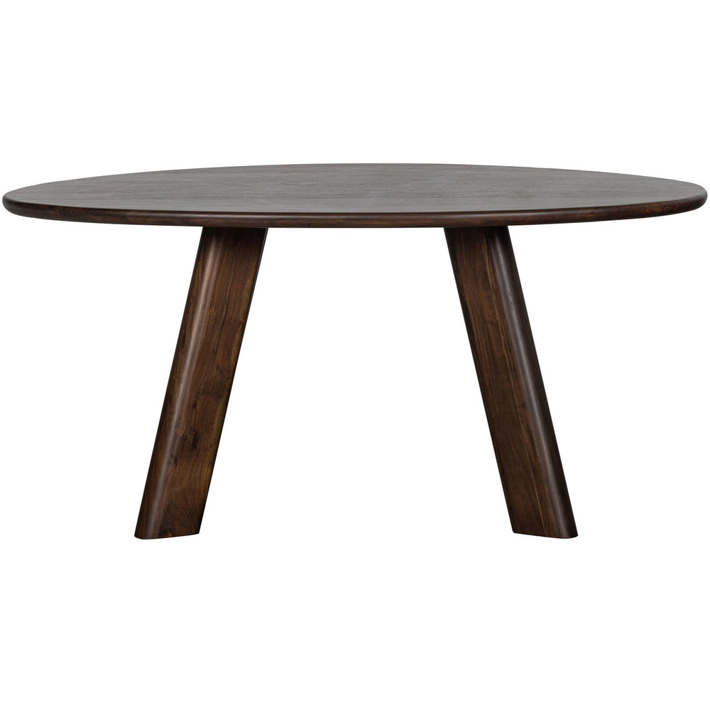 ROUNDLY EETTAFEL/BUREAU 160X110 CM MANGOHOUT DONKERBRUIN
