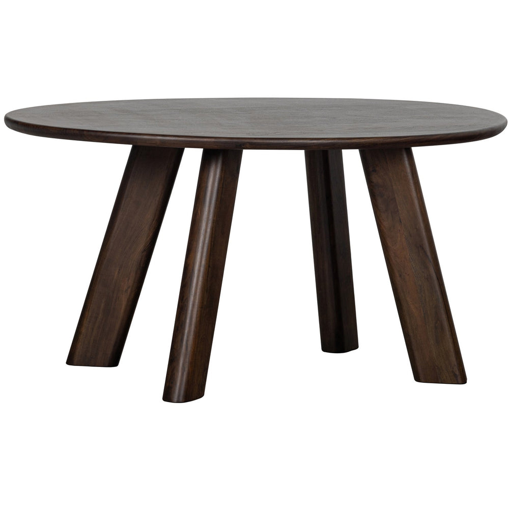 ROUNDLY EETTAFEL/BUREAU 160X110 CM MANGOHOUT DONKERBRUIN