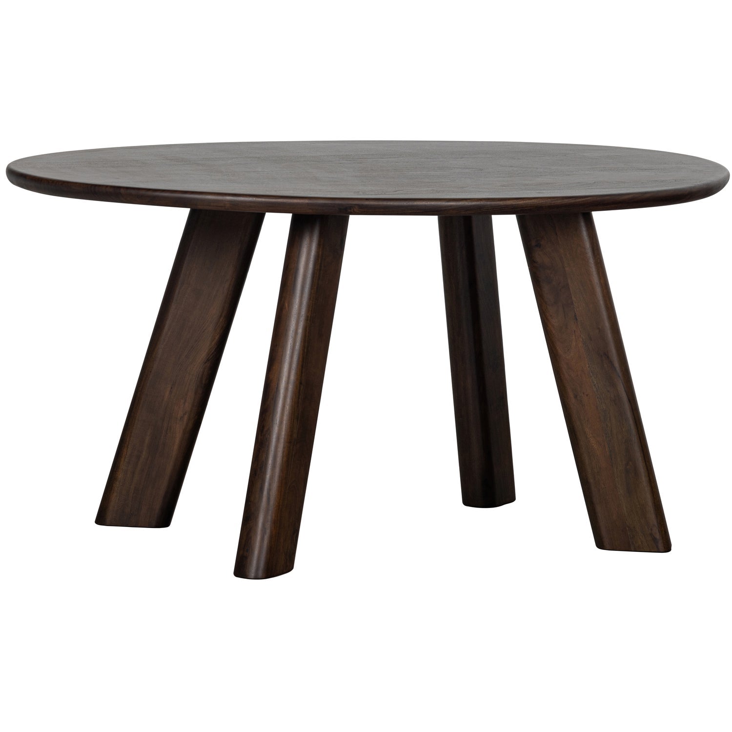 ROUNDLY EETTAFEL/BUREAU 160X110 CM MANGOHOUT DONKERBRUIN