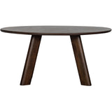 ROUNDLY EETTAFEL/BUREAU 160X110 CM MANGOHOUT DONKERBRUIN