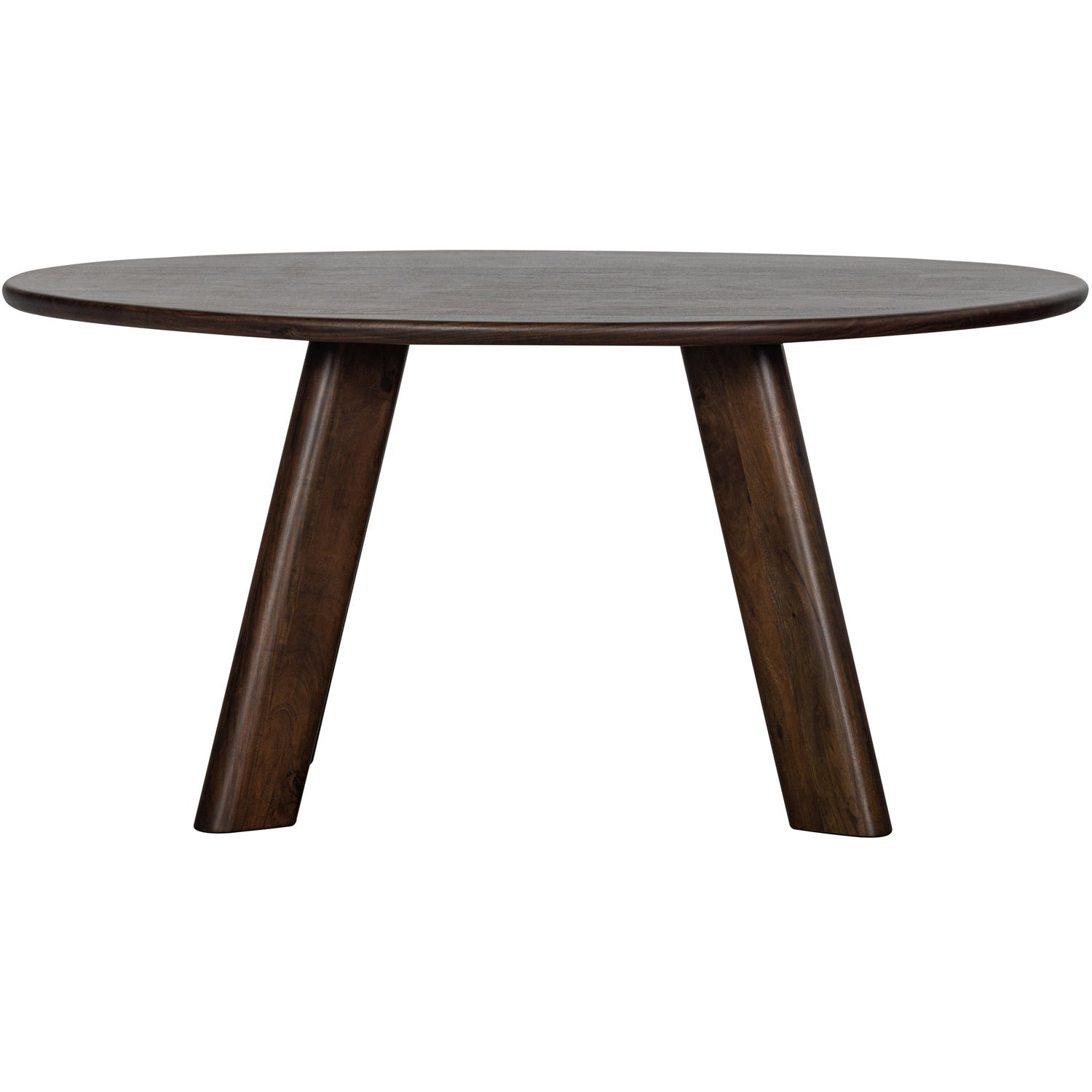 ROUNDLY EETTAFEL/BUREAU 160X110 CM MANGOHOUT DONKERBRUIN
