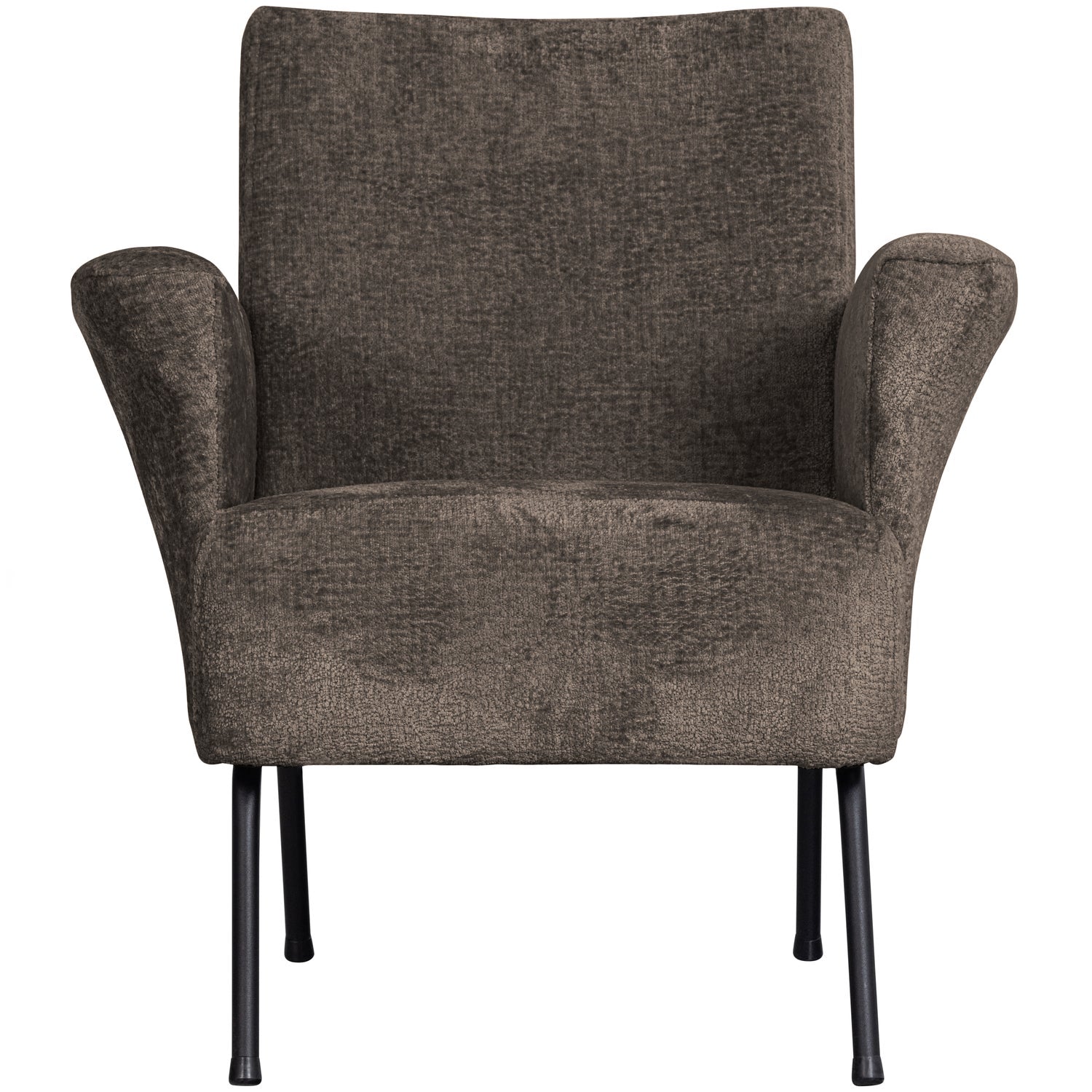MUSE FAUTEUIL GROF GEWEVEN STOF GRIJS/BRUIN