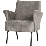 MUSE FAUTEUIL GROF GEWEVEN STOF TAUPE