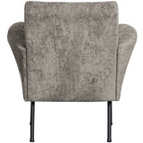 MUSE FAUTEUIL GROF GEWEVEN STOF TAUPE