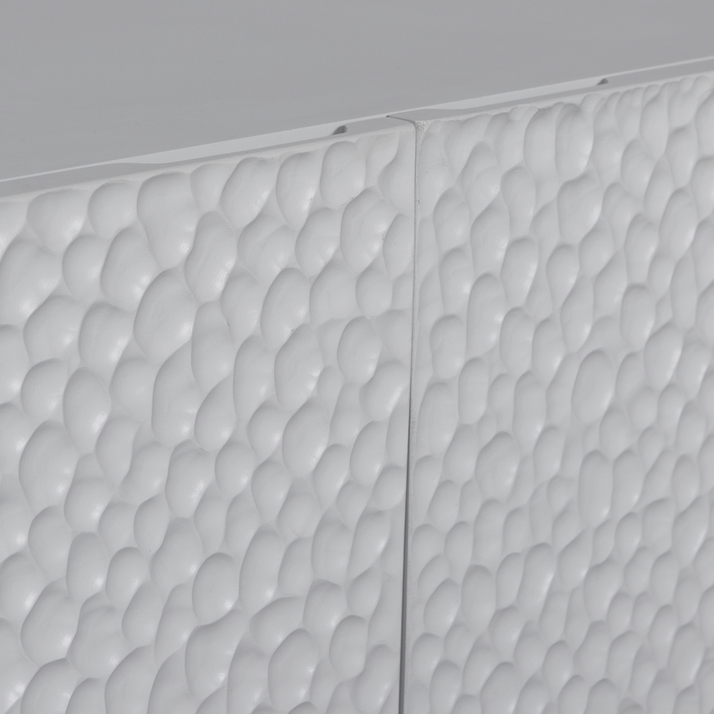 CARVED ORGANIC 2-DEURS OPBERGKAST MANGOHOUT MIST