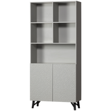 CARVED ORGANIC 2-DEURS OPBERGKAST MANGOHOUT MIST