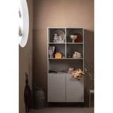 CARVED ORGANIC 2-DEURS OPBERGKAST MANGOHOUT MIST