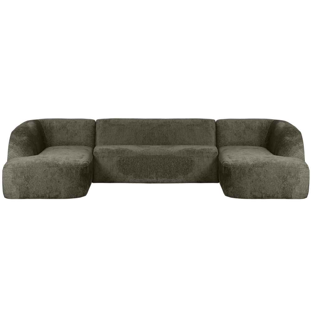 SLOPING U-VORM BANK STRUCTURE VELVET FROST