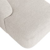 SLOPING U-VORM BANK PEARL MELANGE