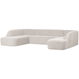 SLOPING U-VORM BANK PEARL MELANGE