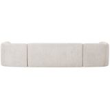 SLOPING U-VORM BANK PEARL MELANGE