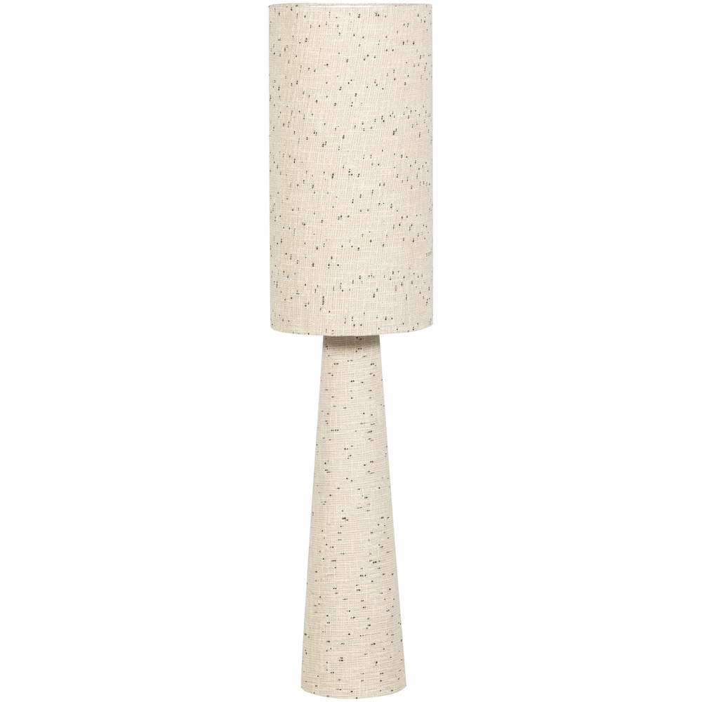 WOOOD - Loft vloerlamp metaal/boucle naturel met stippen 130x30cm