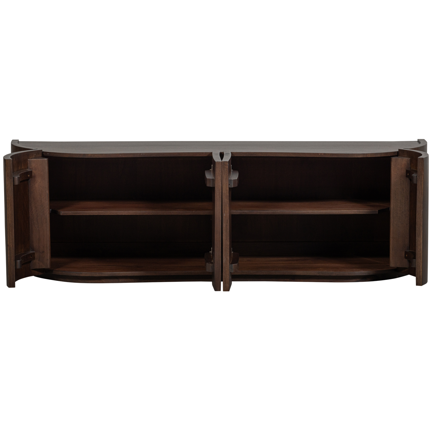 SENSE DRESSOIR 4-DEURS MANGOHOUT WALNOOT