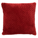 Sierkussen Zico 45x45 cm met rode merlot zigzagstructuur