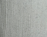 Kunststof plantenbak met grijze, gestreepte korrelstructuur