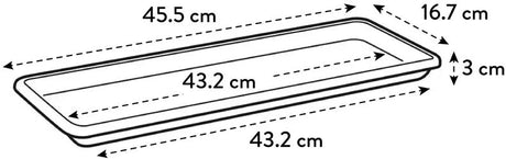Elho - barcelona balkonbak schotel 50cm antraciet