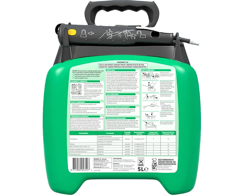 RoundUp - Totaal Onkruidvrij Kant en Klaar Sprayer 5 liter - voor 50m2