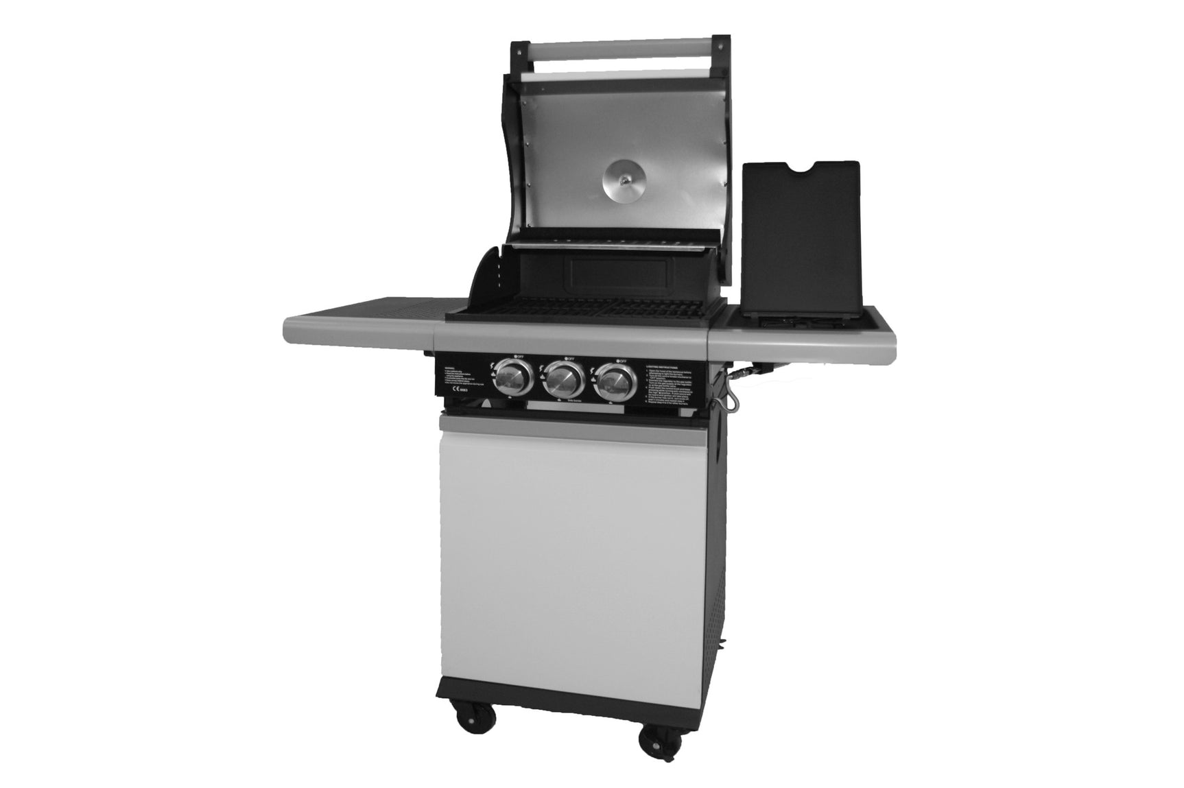 Patio Chef 2+ -burner "Alpine White"- Outdoorkitchen Gasbarbecue zwart/wit