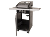 Patio Pro Chef 2+ -burner "Frozen Grey" Outdoorkitchen Gasbarbecue Mat grijs