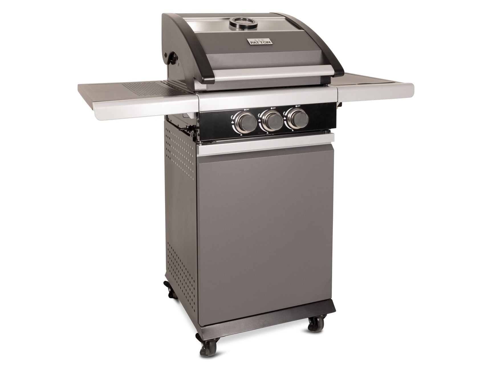 Patio Pro Chef 2+ -burner "Frozen Grey" Outdoorkitchen Gasbarbecue Mat grijs