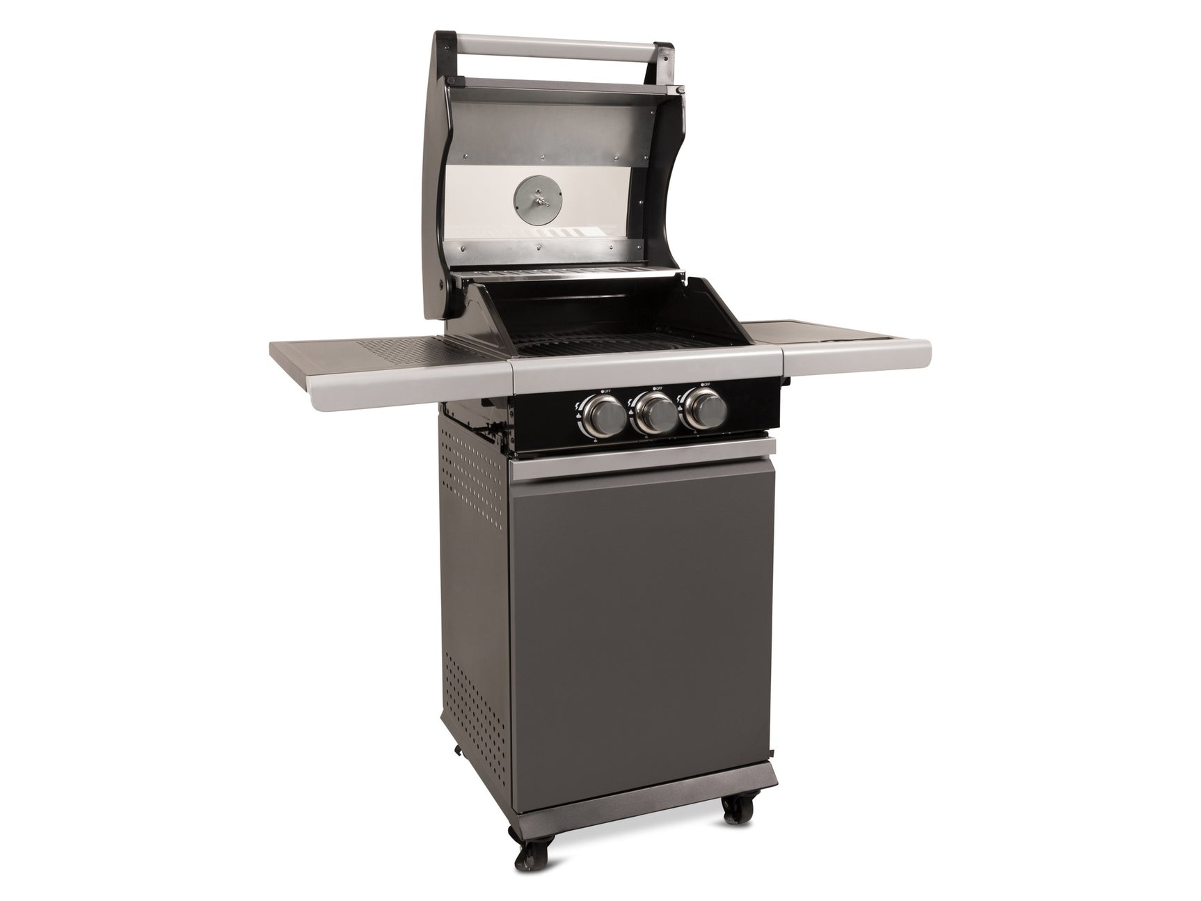 Patio Pro Chef 2+ -burner "Frozen Grey" Outdoorkitchen Gasbarbecue Mat grijs