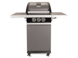 Patio Pro Chef 2+ -burner "Frozen Grey" Outdoorkitchen Gasbarbecue Mat grijs