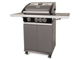 Patio Pro Chef 3+ -burner "Frozen Grey" Outdoorkitchen Gasbarbecue Mat grijs