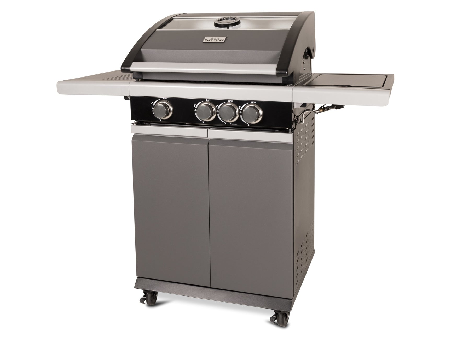 Patio Pro Chef 3+ -burner "Frozen Grey" Outdoorkitchen Gasbarbecue Mat grijs