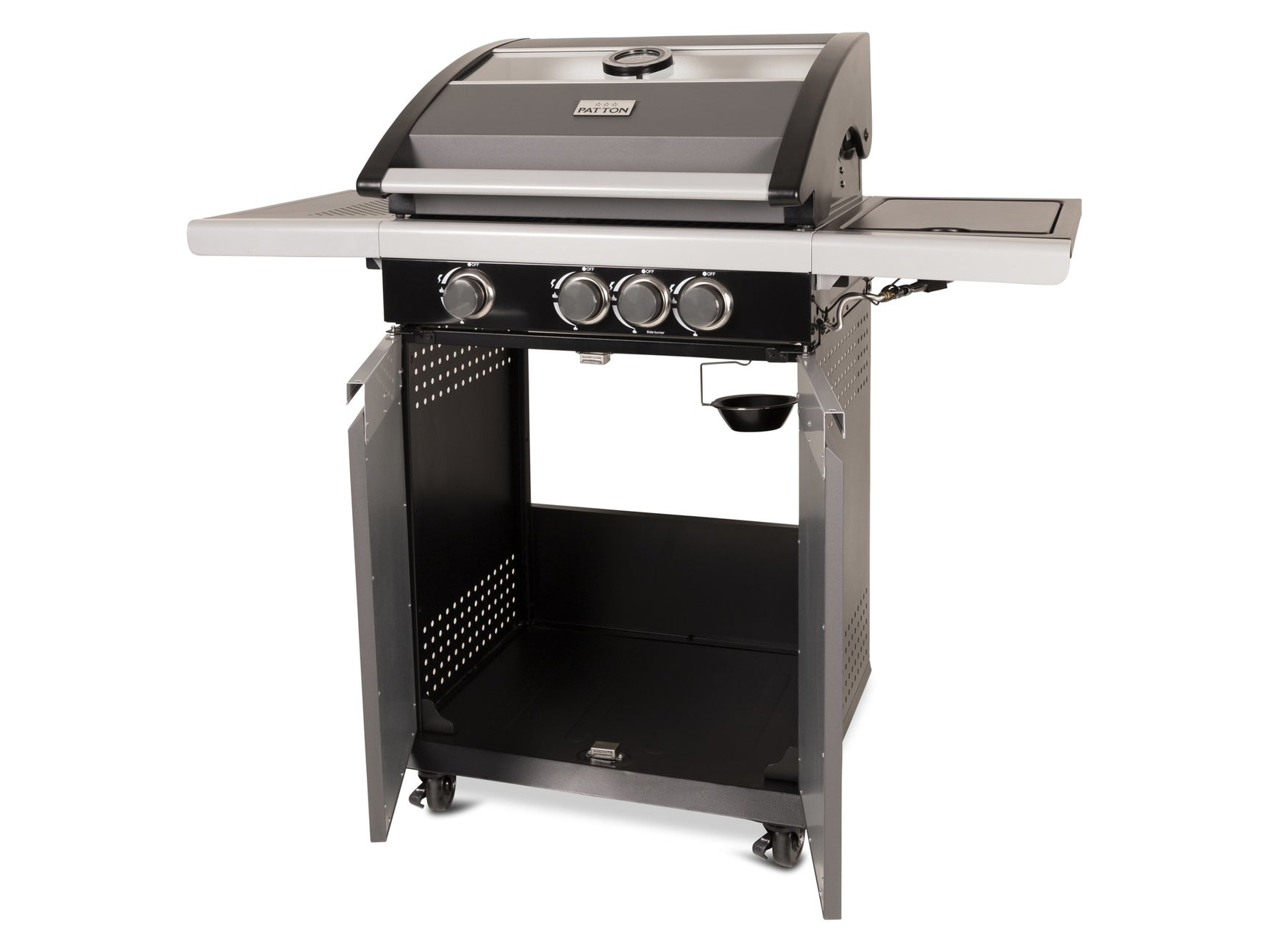 Patio Pro Chef 3+ -burner "Frozen Grey" Outdoorkitchen Gasbarbecue Mat grijs