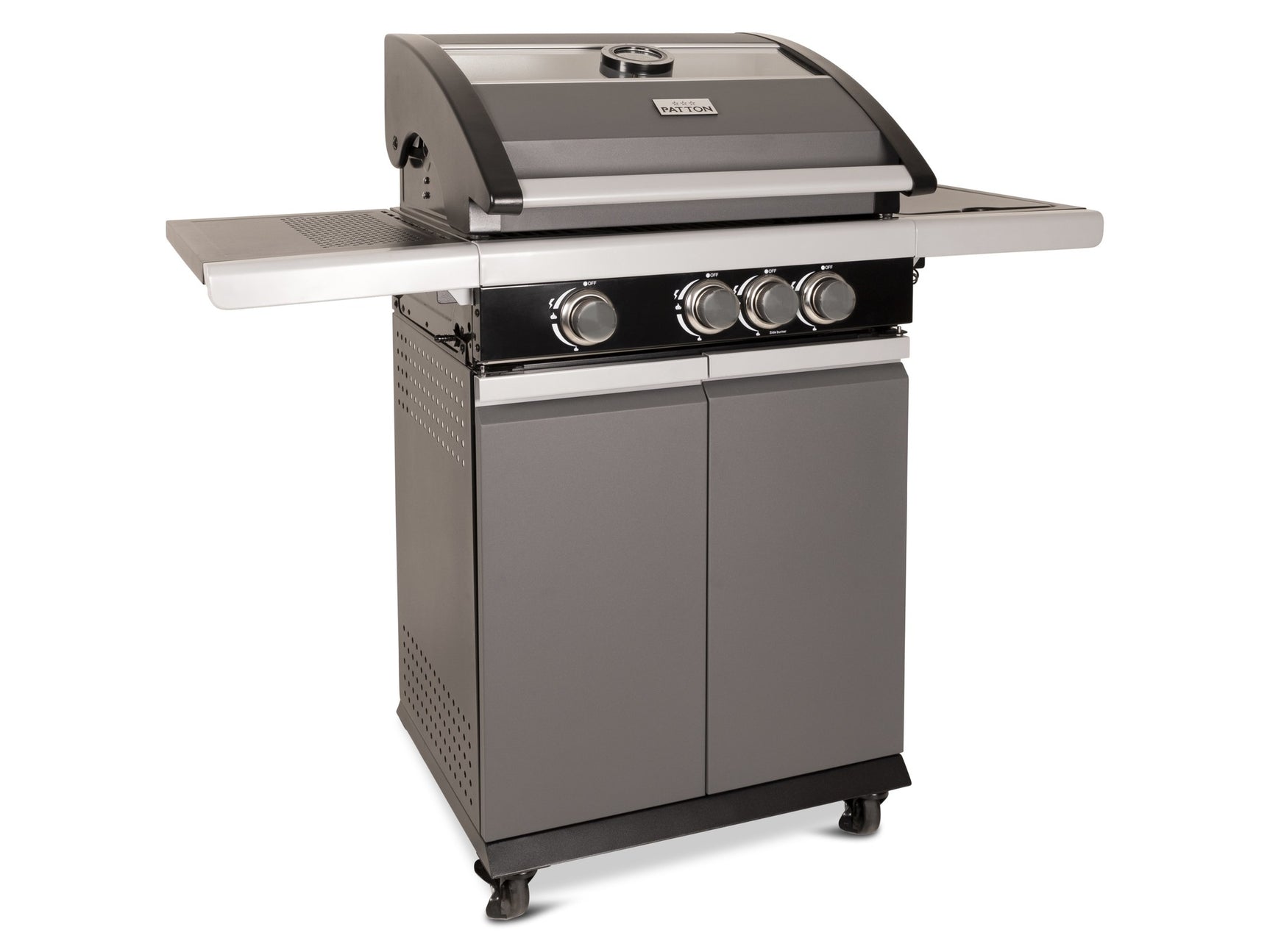 Patio Pro Chef 3+ -burner "Frozen Grey" Outdoorkitchen Gasbarbecue Mat grijs