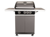 Patio Pro Chef 3+ -burner "Frozen Grey" Outdoorkitchen Gasbarbecue Mat grijs