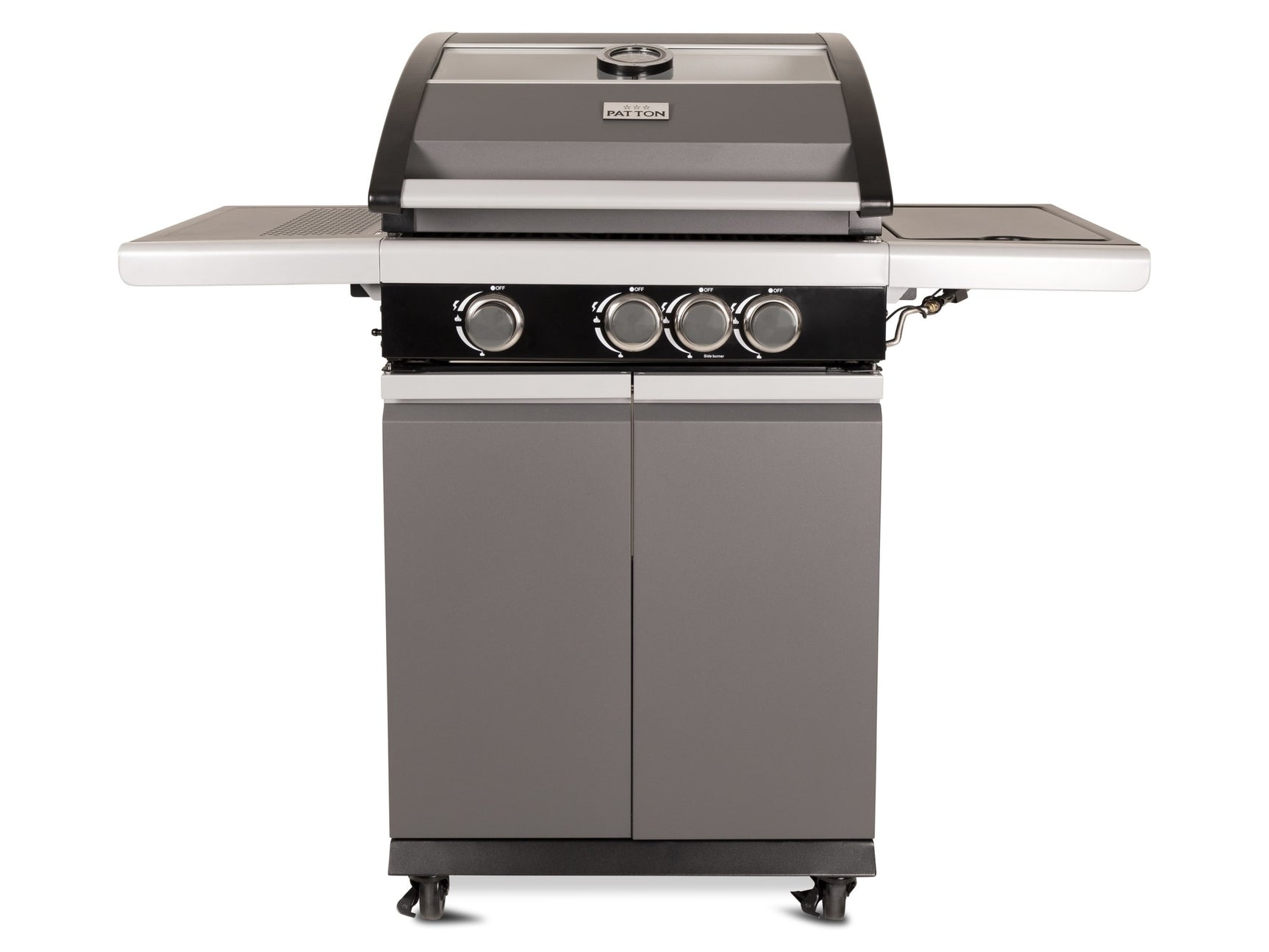 Patio Pro Chef 3+ -burner "Frozen Grey" Outdoorkitchen Gasbarbecue Mat grijs