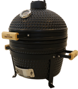 Kamado Grill Kamado 16" Keramische barbecue Tafelmodel Classic Black Medium Compleet Mat zwart