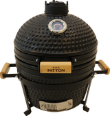 Kamado Grill Kamado 16" Keramische barbecue Tafelmodel Classic Black Medium Compleet Mat zwart