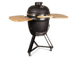 Kamado Grill Kamado 20" Keramische barbecue Classic Black Large Compleet Mat zwart